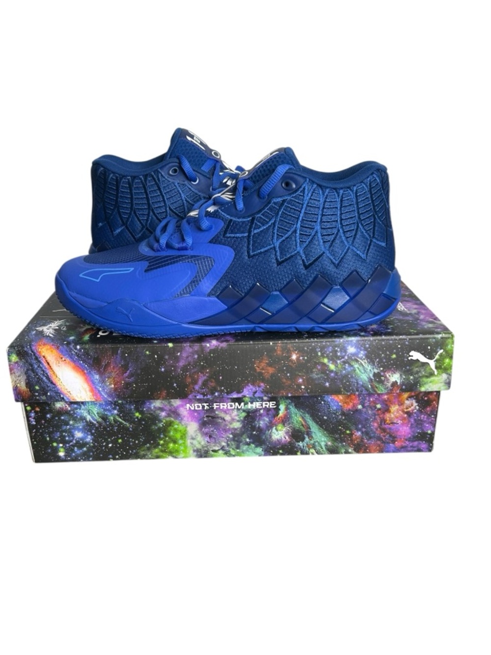 Puma Mb.01 Team Basketball Men's Size 12 LAMELO Blue Athletic Shoes 309770 01